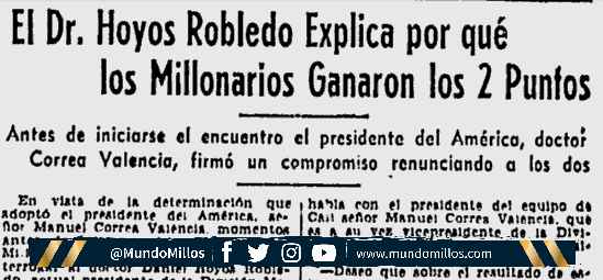 Millonarios América 1949