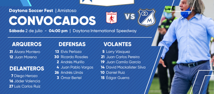Convocados América Daytona