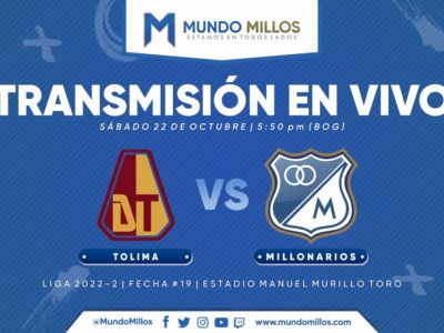 Tolima vs Millonarios 2022