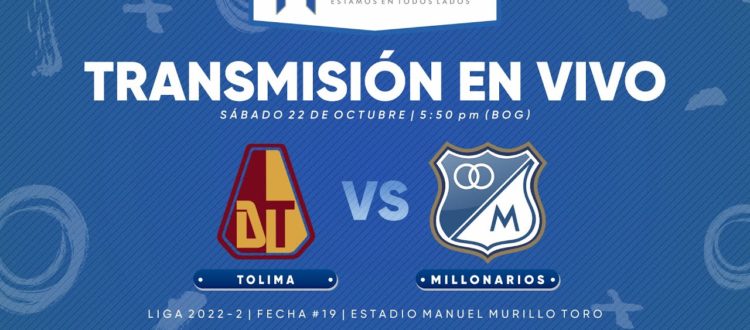 Tolima vs Millonarios 2022