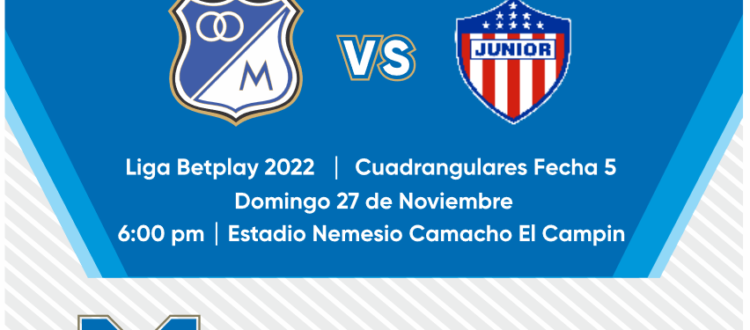 Magazín MundoMillos Millonarios Junior Cuadrangulares 2022
