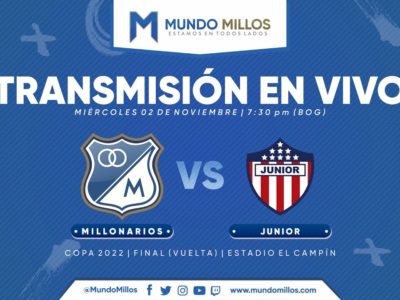 Millonarios vs Junior Copa 2022