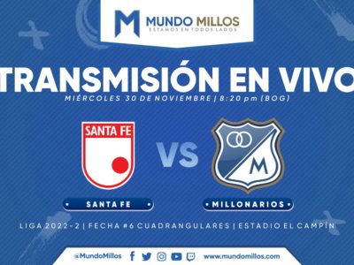 Santa Fe vs Millonarios Cuadrangulares 2022