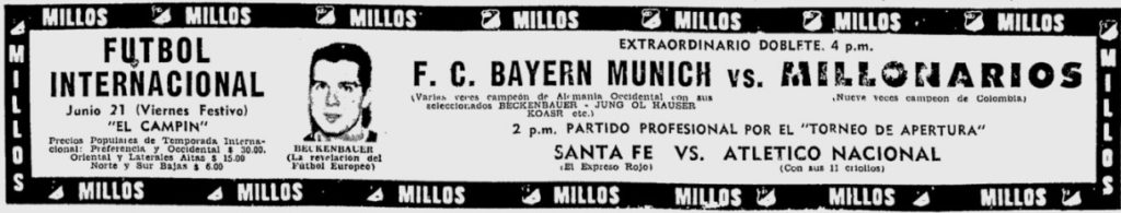 Millonarios - Bayern Munich 1968