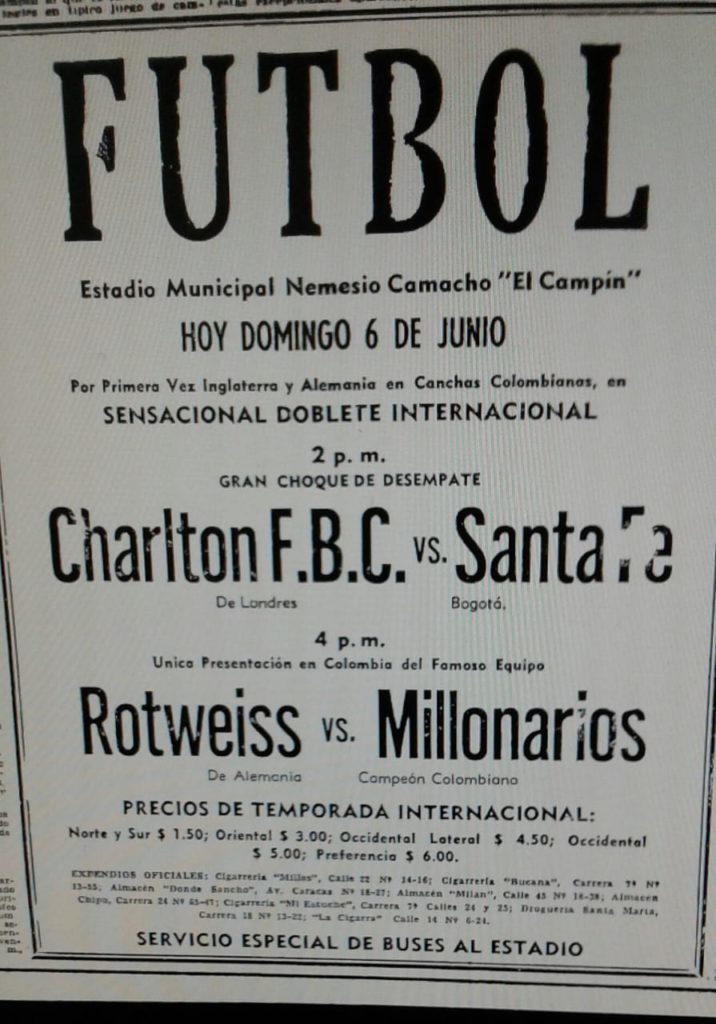Millonarios Roth Weiss 1954