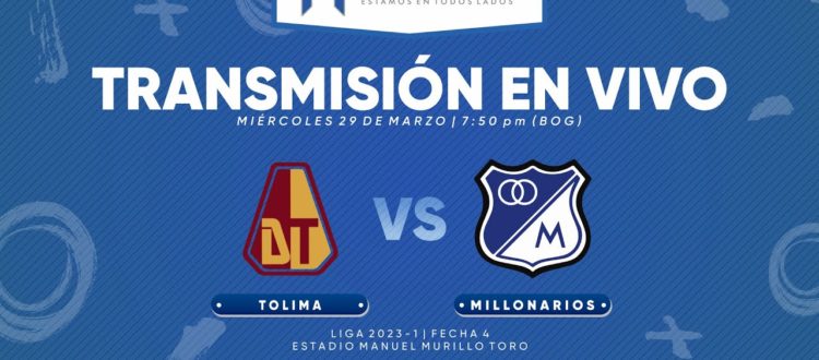 Tolima vs Millonarios 2023