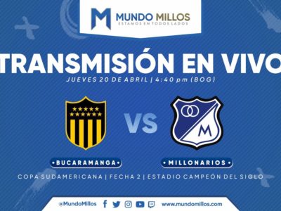 En vivo Peñarol vs Millonarios 2023