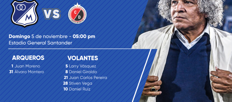 Convocados CĂșcuta Millonarios 2023