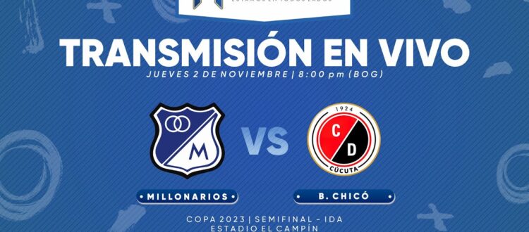 En vivo Millonarios vs Cúcuta 2023