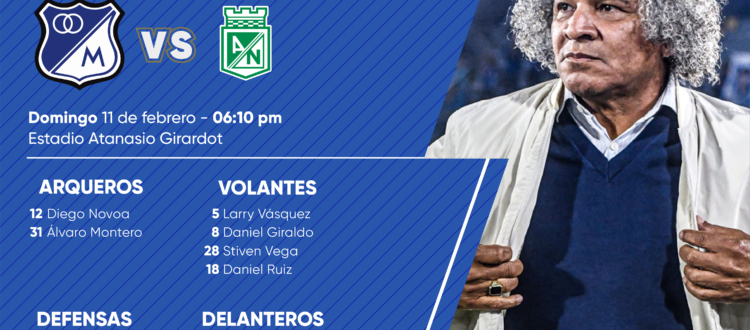 Convocados Nacional Millonarios 2024