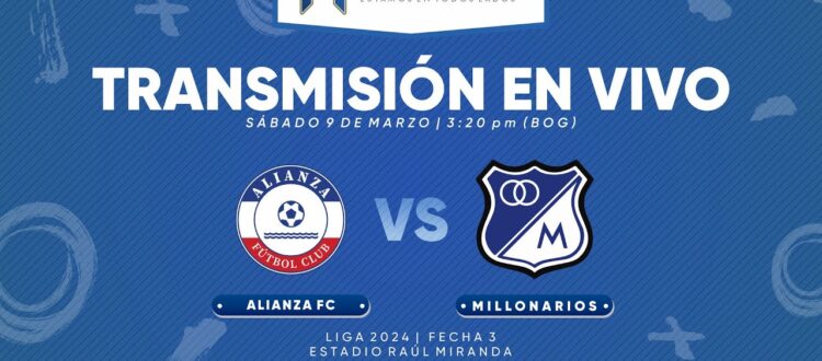 Alianza vs Millonarios Liga Femenina 2023