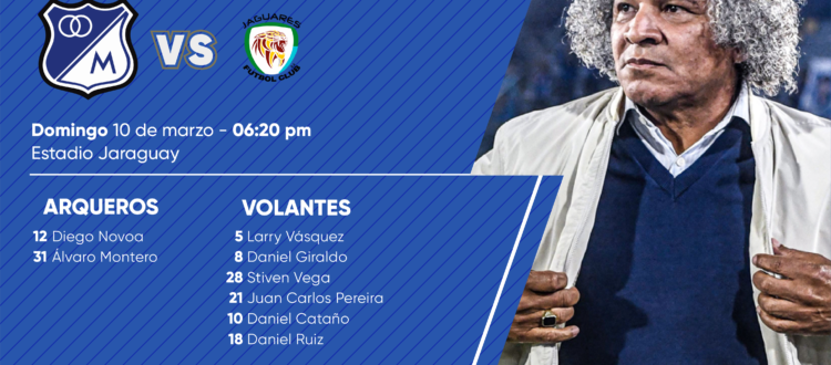 Convocados Jaguares Millonarios 2024
