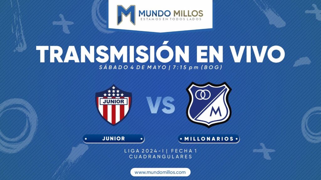 Junior vs Millonarios Cuadrangulares 2024-I