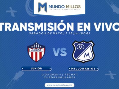 Junior vs Millonarios Cuadrangulares 2024-I