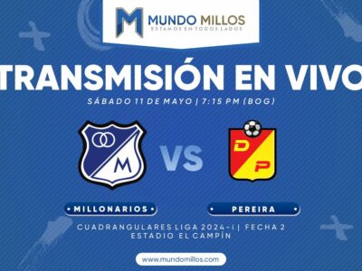 Millonarios vs Pereira Cuadrangulares 2024