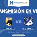 En vivo Llaneros vs Millonarios 2024