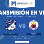 Millonarios vs Pasto Liga Femenina 2024