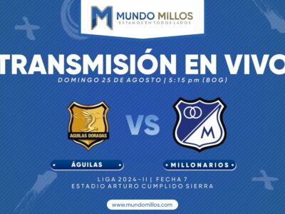 En vivo Águilas Doradas vs Millonarios 2024