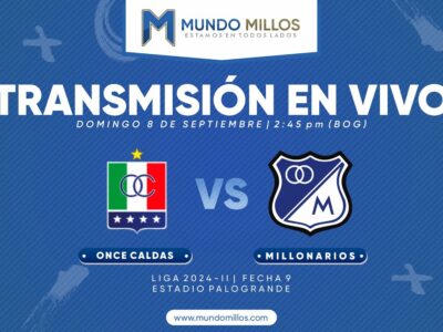 Once Caldas vs Millonarios 2024