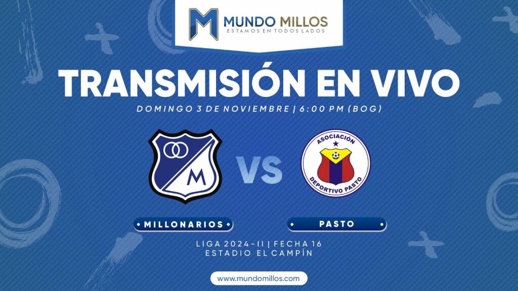 Millonarios vs Pasto 2024