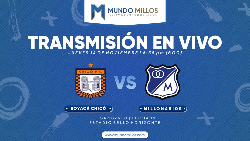 Boyacá Chicó vs Millonarios 2024