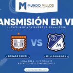 Boyacá Chicó vs Millonarios 2024