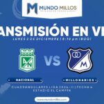 Nacional vs Millonarios Cuadrangulares 2024