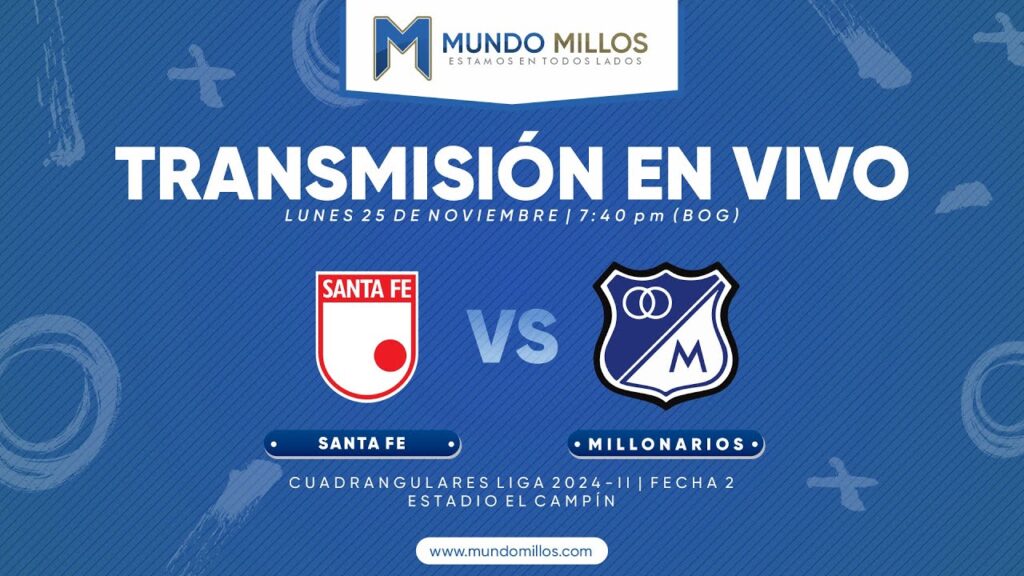 Santa Fe vs Millonarios Cuadrangulares 2024