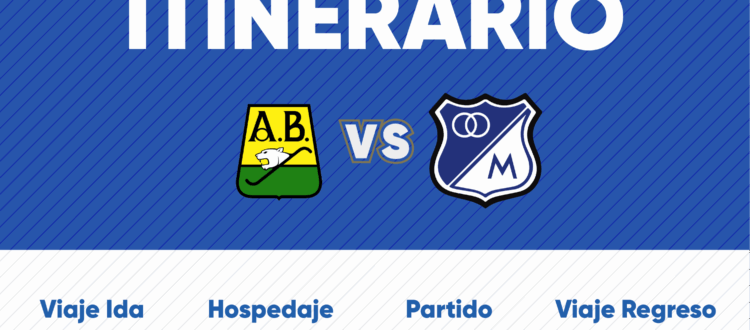 Itinerario de Millonarios en Bucaramanga 2025
