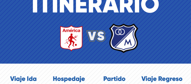 Itinerario de Millonarios vs América