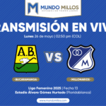 En vivo Bucaramanga vs Millonarios Liga Femenina 2025