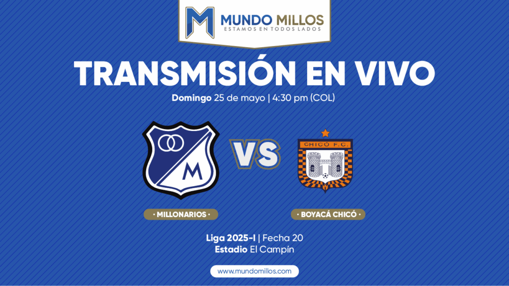 En vivo Millonarios vs Boyacá Chicó