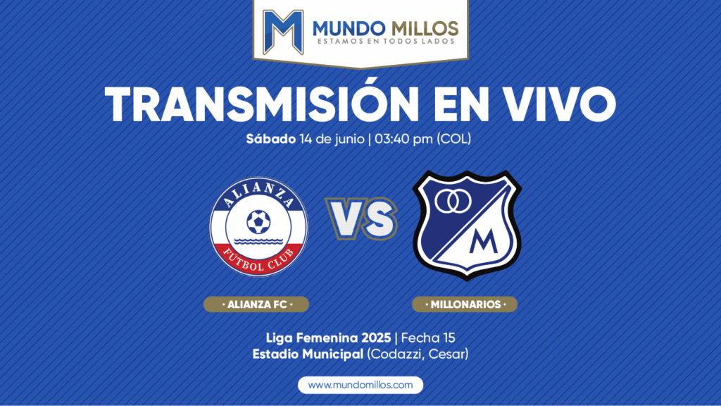 En vivo Alianza FC vs Millonarios Liga Femenina 2025