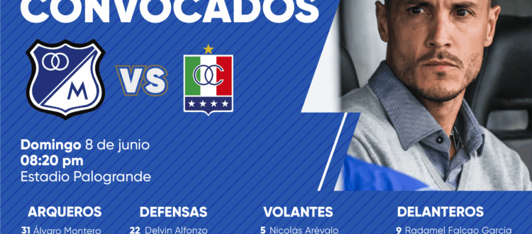 Convocados de Millonarios vs Once Caldas