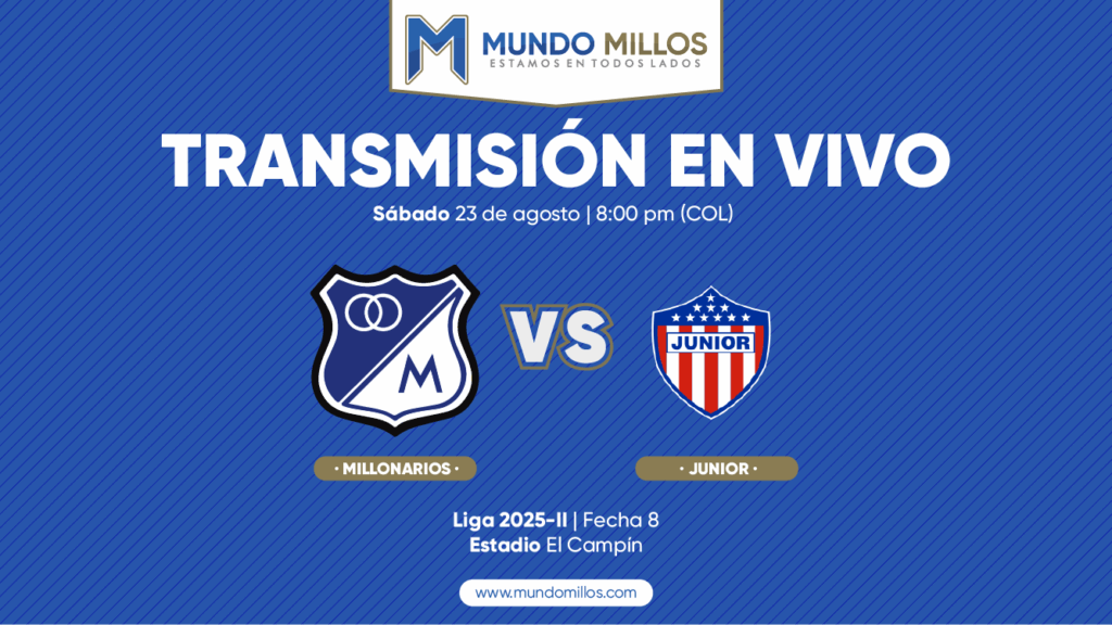 Millonarios vs Junior Finalización 2025