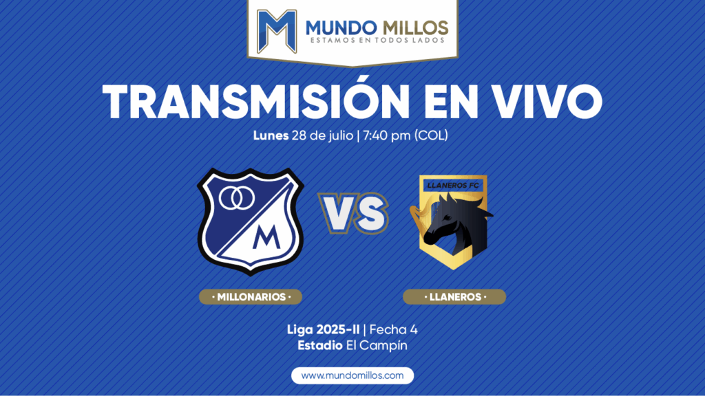 Millonarios vs Llaneros Finalización 2025