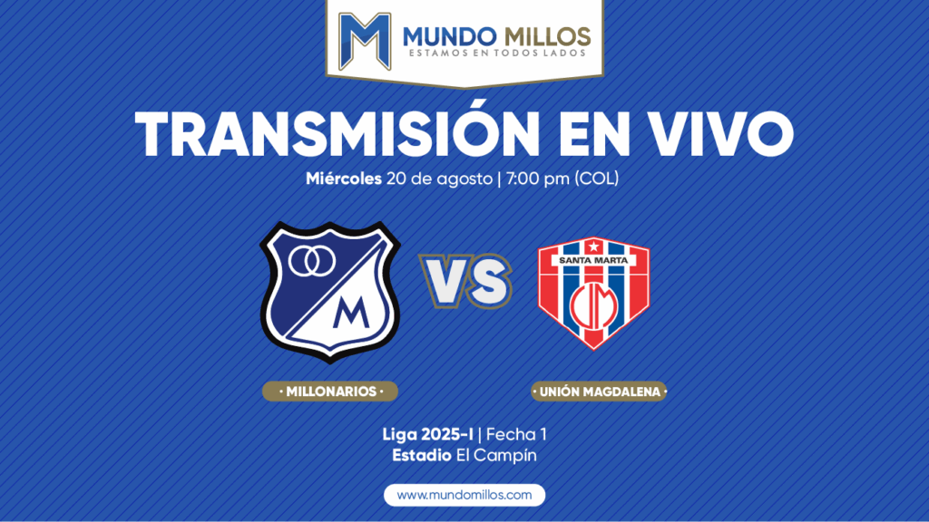 Millonarios vs Unión Magdalena Finalización 2025