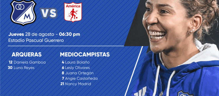 Convocadas de Millonarios vs América