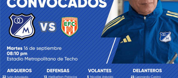 Convocados de Millonarios vs Envigado