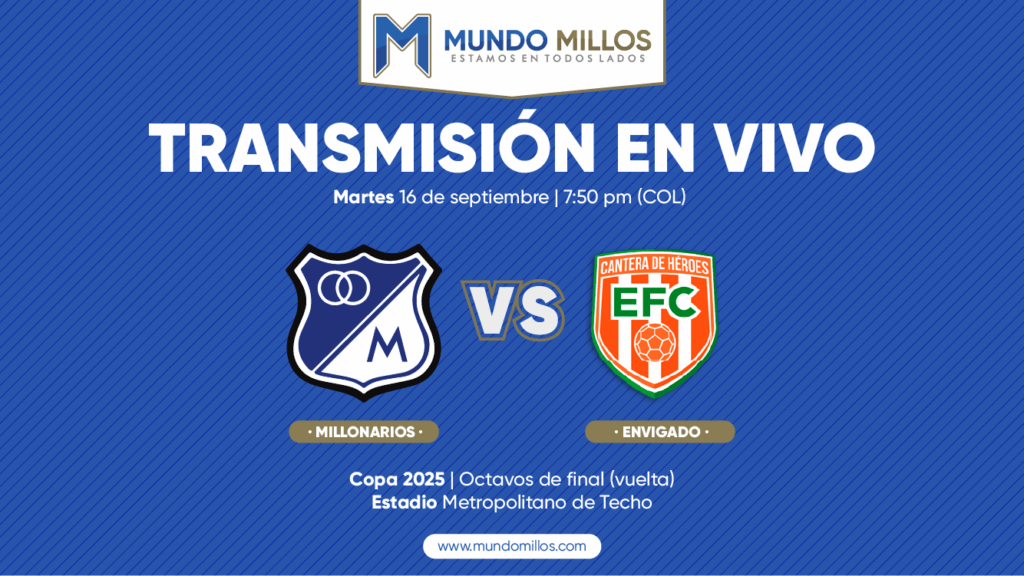 En vivo Millonarios vs Envigado Copa 2025