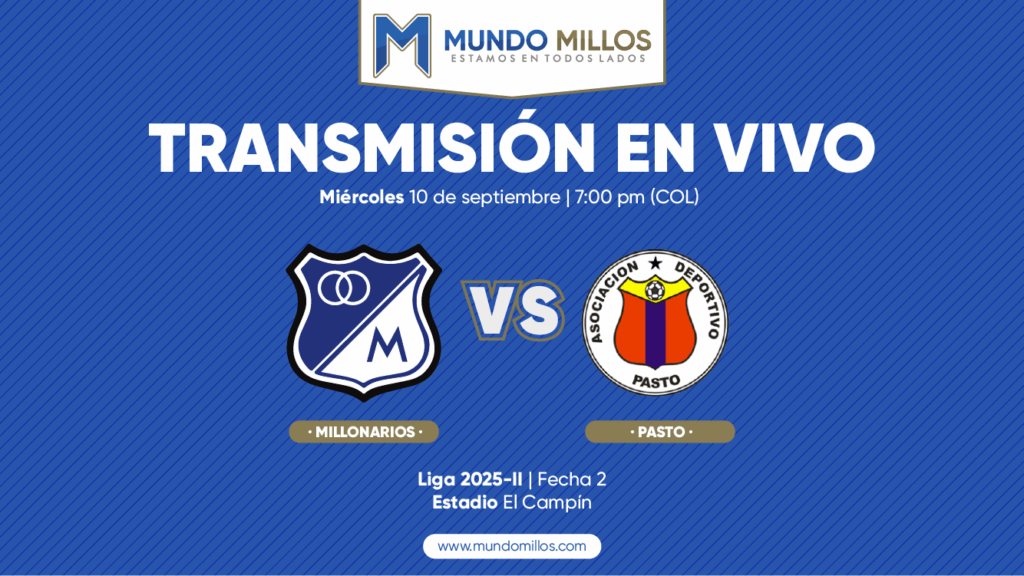 Millonarios vs Pasto 2025-II