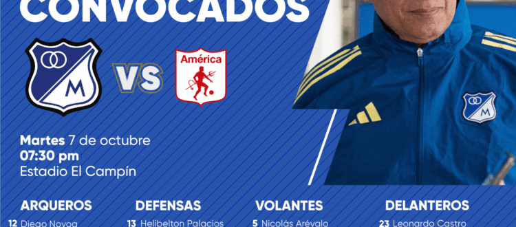 Convocados de Millonarios vs América