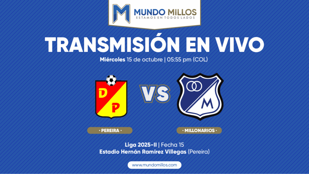En vivo Pereira vs Millonarios 2025