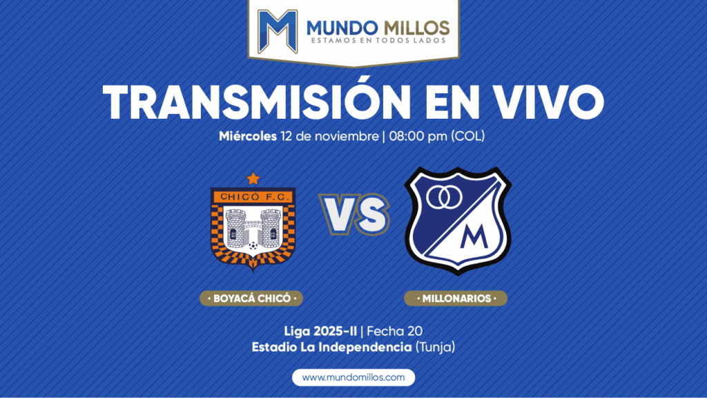 En vivo Boyacá Chicó vs Millonarios
