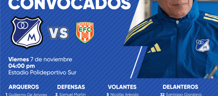 Convocados de Millonarios vs Envigado