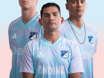 Camiseta visitante Millonarios 2026