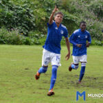 Juan David Rojas celebra el gol de Millonarios Sub16 frente a Maracaneiros